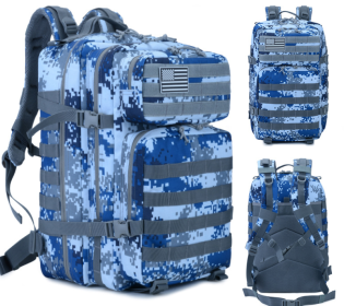 Outdoor Mountaineering Bag Tactical Leisure Bag Army Fan Travel Computer Bag Individual Soldier Package (Option: Navy Digital)
