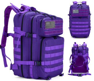 Outdoor Mountaineering Bag Tactical Leisure Bag Army Fan Travel Computer Bag Individual Soldier Package (Option: Violet)