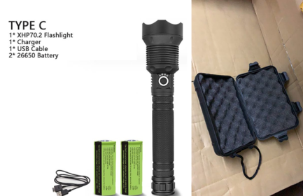XHP70.2 Powerful Usb Led Flashlight (Option: P70.2 set B-US)